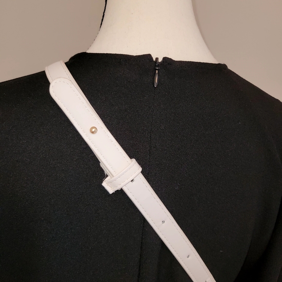 New White/Ivory Woven Belt Bag Up To 43 Inches Or Crossbody - Picture 7 of 7